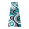 Flash Furniture Turquoise 2' x 7' Modern Plush Abstract Area Rug KP-RG952-27-TQ-GG - alternate 4